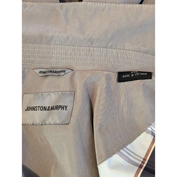 Johnson & Murphy Men's XXL Golf Windbreaker Jacket Classic Khaki Tan - Picture 12 of 12
